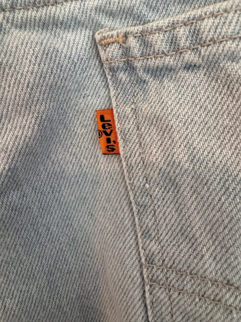 Levi's 550 Vintage Made in the USA Relaxed Fit Light Wash Jeans Men's 38 X 36 - Picture 6 of 12